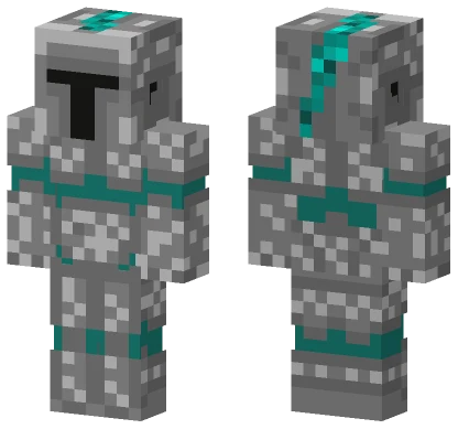 Teal Knight Armor Minecraft skin