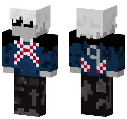 Grey Skeleton Warrior Minecraft skin