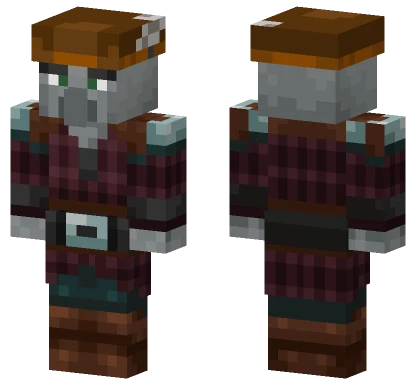 Grey Stone Golem Minecraft skin