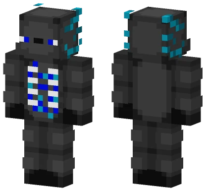 Grey Warden Axolotl Minecraft skin