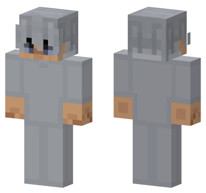 Grey Wolf Warrior Minecraft skin
