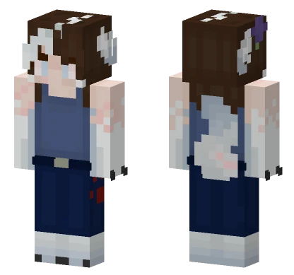 Greying Girl Minecraft skin