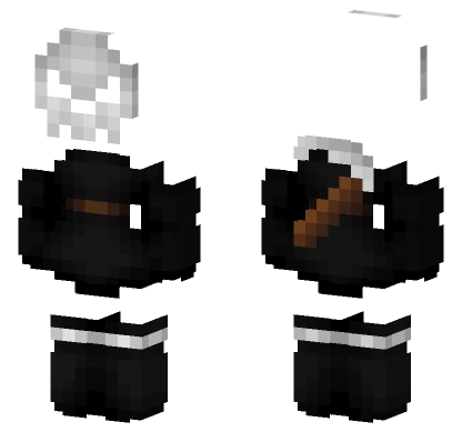 Grim Reaper Dress Skull Mask Minecraft skin