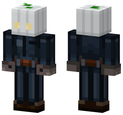Grimm White Pumpkin Minecraft skin