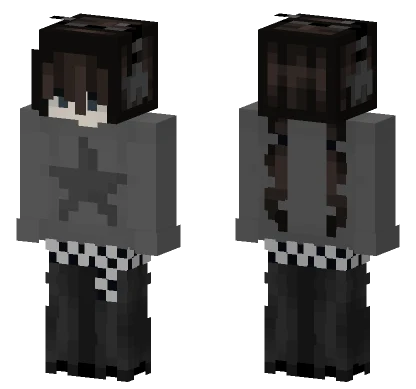 Grunge Star Girl Minecraft skin