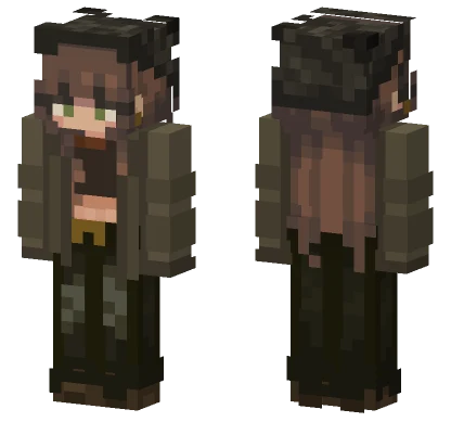 Grungy Teen Fit Beanie Minecraft skin