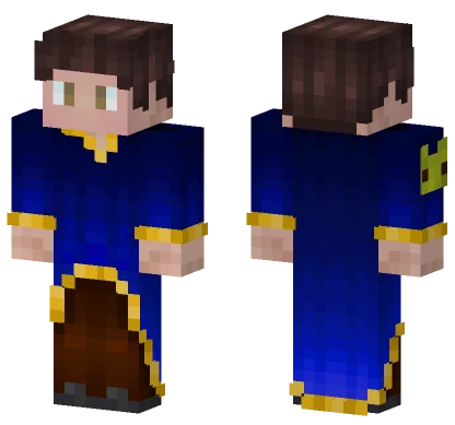 Guy In A Blue Robe Minecraft skin