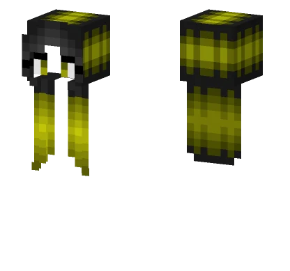 Hair Base Black Yellow Highlights Minecraft skin