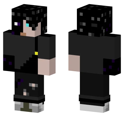 Half Ender Half Man Minecraft skin