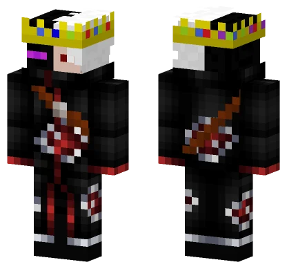 Half Enderman Akatsuki Minecraft skin