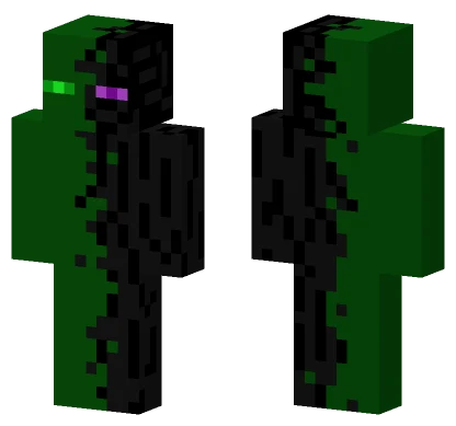 Half Enderman Goober Minecraft skin