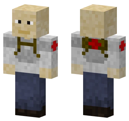 Half Life 2 Medic Bald Male Minecraft skin