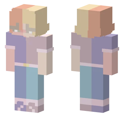 Half Of Me Male Version Minecraft skin