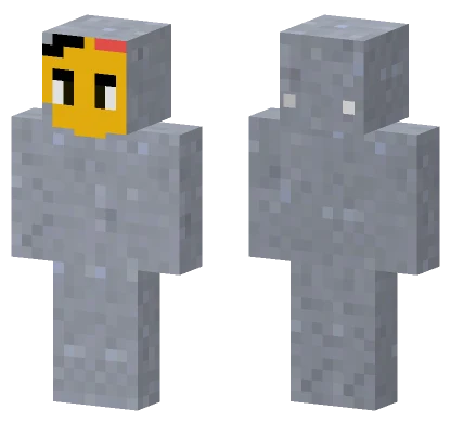 Half Painted Minecraft skin