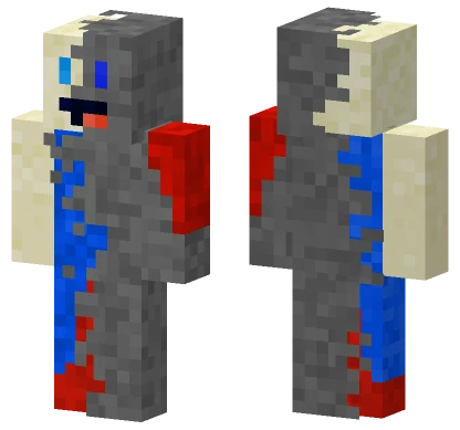 Half Stone Derp Minecraft skin
