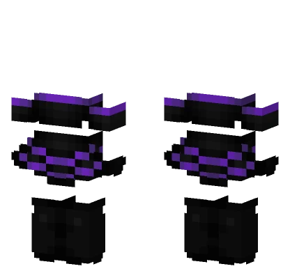 Halloween Black Purple Dress Minecraft skin