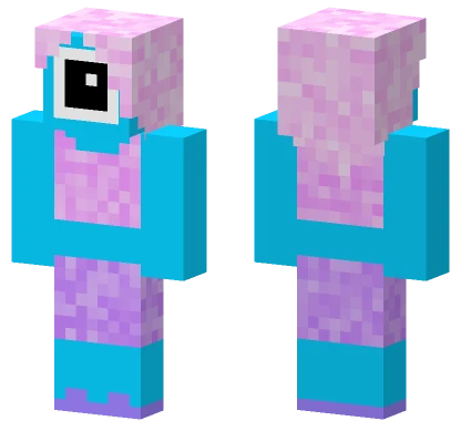 Halloween Blue Creature Minecraft skin