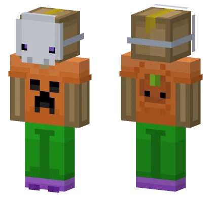 Halloween Mr Box Minecraft skin