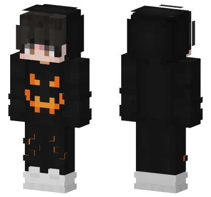 Halloween Pumpkin Boy Minecraft skin