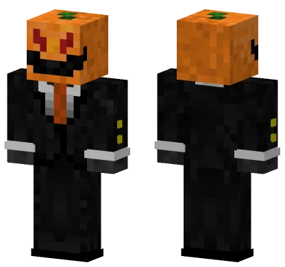 Halloween Pumpkin Suit Minecraft skin
