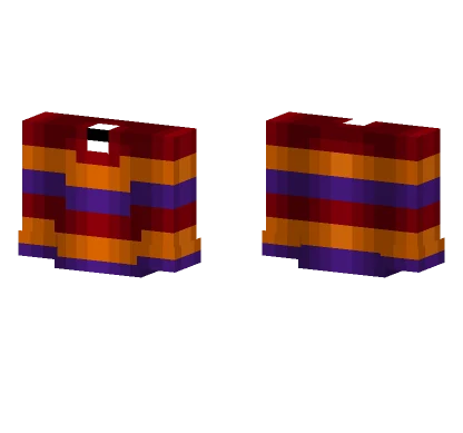 Halloween Red Orange Purple Minecraft skin
