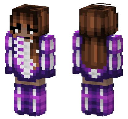 Halloween Skeleton Spooky Brunette Minecraft skin
