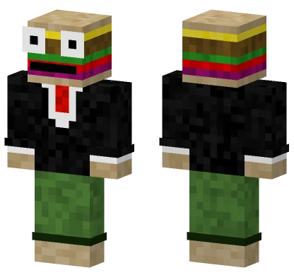 Hamburger Man Minecraft skin