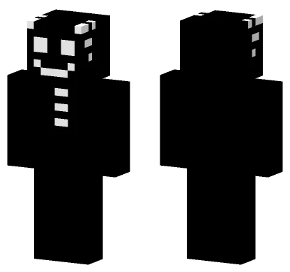 Happy Black Smiley Face Minecraft skin