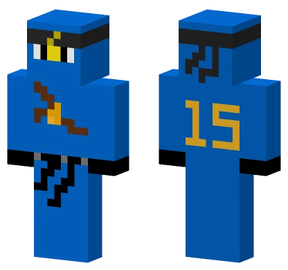 Happy Ninjago 15th Anniversary Jay Minecraft skin