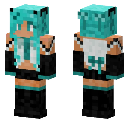 Hastune Miku Minecraft skin