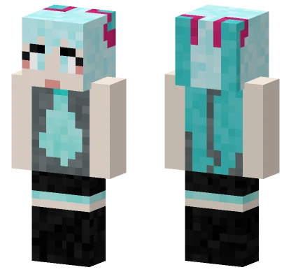 Hatsune Miku Minecraft skin