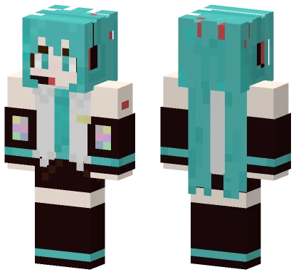 Hatsune Miku Outfit Minecraft skin