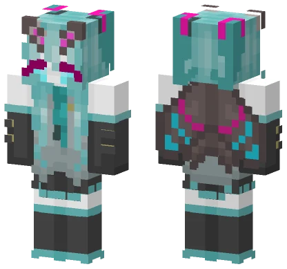 Hatsune Mothiku Minecraft skin