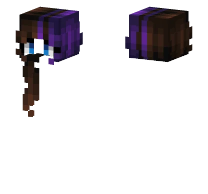 Hb Brunette W Purple Stripes Minecraft skin