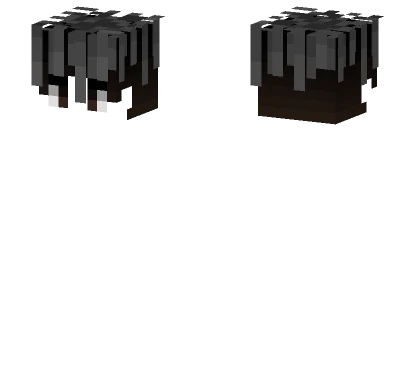Hb Male Long Gray Dreadlocks Minecraft skin