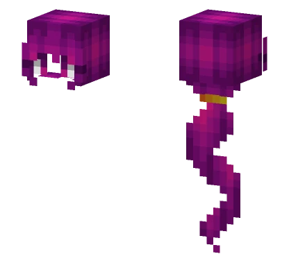 Hb Neon Pink Magenta Ponytail Minecraft skin