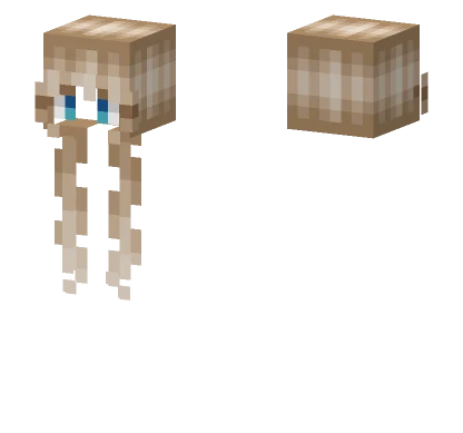 Hb Super Long Curly Blonde Minecraft skin