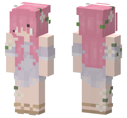 Hbrgs Pink Hair Girl Minecraft skin
