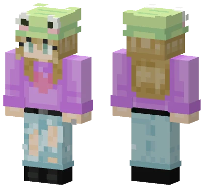 Heart Sweater Girl Minecraft skin