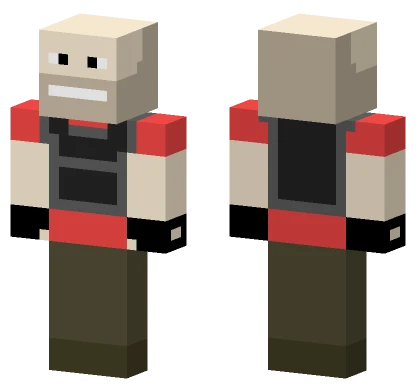 Heavy TF2 No Ammo Minecraft skin