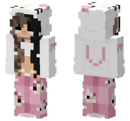 Hello Kitty Cute Girl Minecraft skin