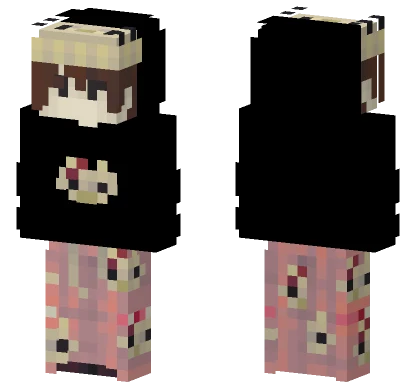 Hello Kitty Hoodie and Beanie Minecraft skin