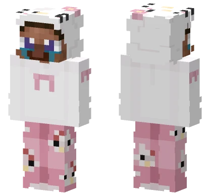 Hello Kitty Sad Steve Minecraft skin
