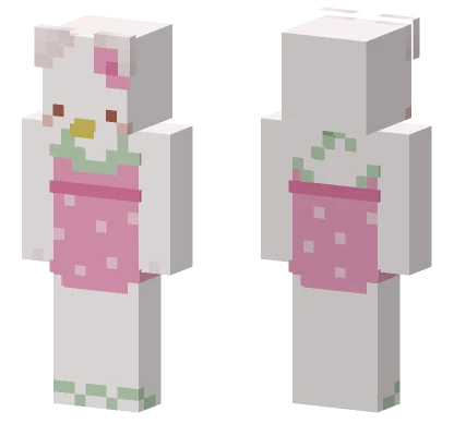 Hello Kitty Strawberry Dress Minecraft skin