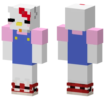 Hello Kitty With Cigarette Minecraft skin