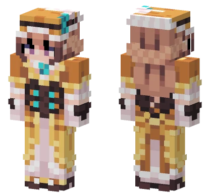 Hermosa Genshin Girl Minecraft skin