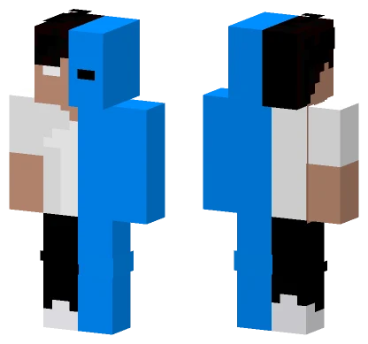 Herobrine Blue Minecraft skin