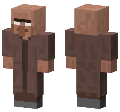 Herobroon Villager Minecraft skin