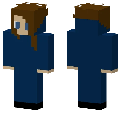 Hiding In The Blue V2 Minecraft skin