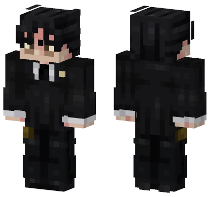 Higuruma Black Outfit Minecraft skin